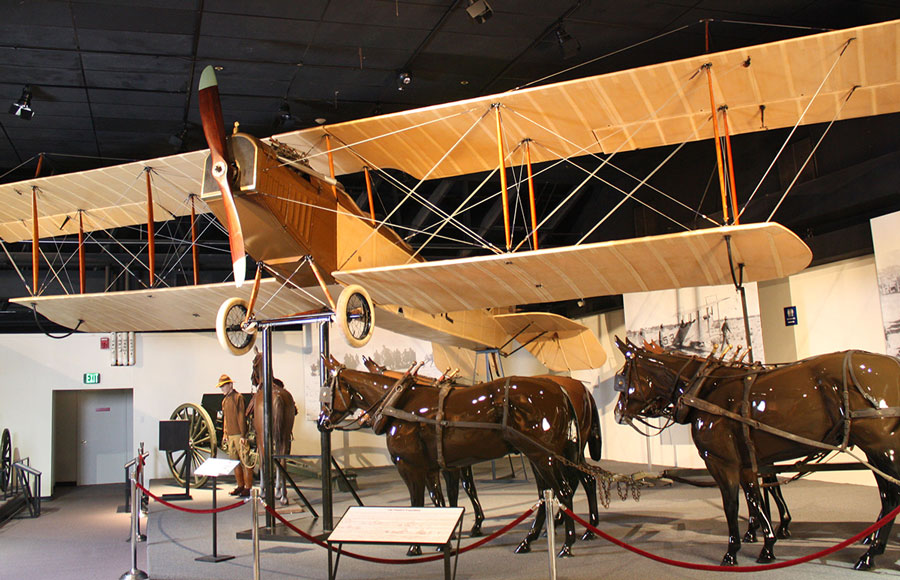 Plane exhibit at Frontier Army Museum